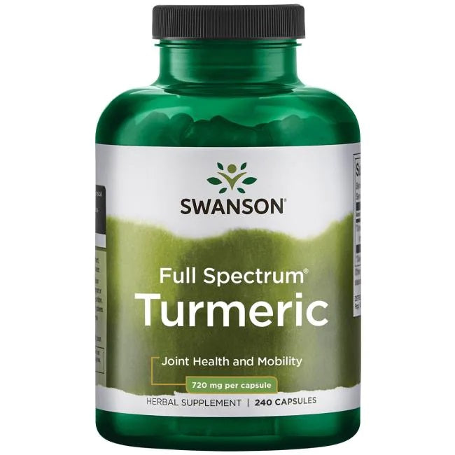 Swanson pilna spektra kurkuma, 720 mg – 240 kapsulas