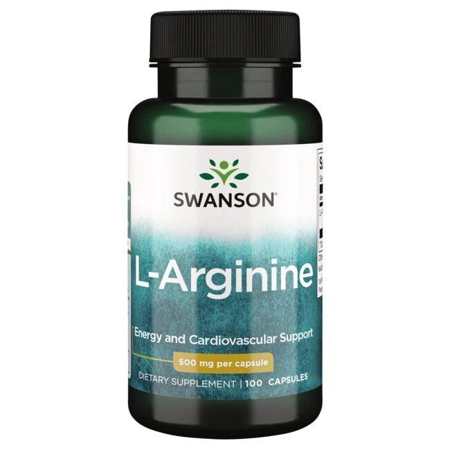Swanson L-arginīns, 500 mg – 100 kapsulas