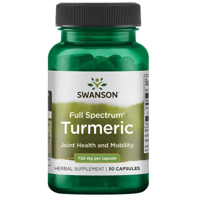 Swanson pilna spektra kurkuma, 720 mg – 30 kapsulas