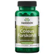 Swanson plaša spektra Coleus Forskohlii 400 mg – 60 kapsulas