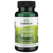 Swanson plaša spektra citronmelisa, 500 mg – 60 kapsulas