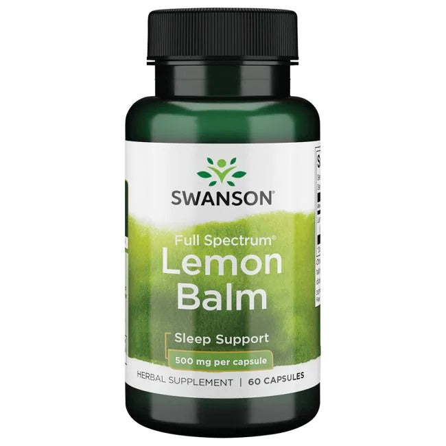 Swanson plaša spektra citronmelisa, 500 mg – 60 kapsulas