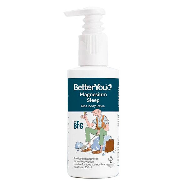 BetterYou ķermeņa losjons bērniem ar magniju Sleep — 135 ml.