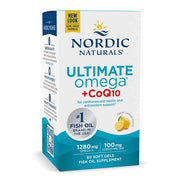 Nordic Naturals Ultimate Omega + CoQ10, 1280 mg ar citronu garšu – 60 kapsulas