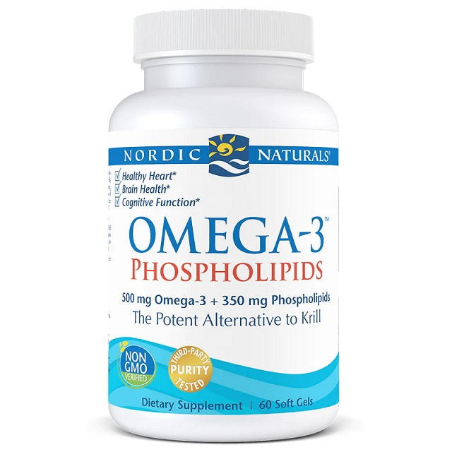 Nordic Naturals omega-3 fosfolipīdi, 500 mg – 60 kapsulas