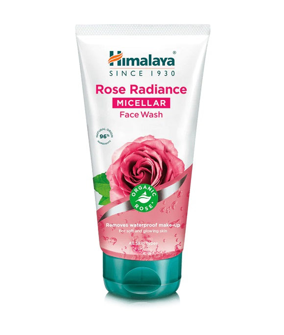 Himalaya Rose Radiance micelārais sejas mazgāšanas līdzeklis - 150 ml.