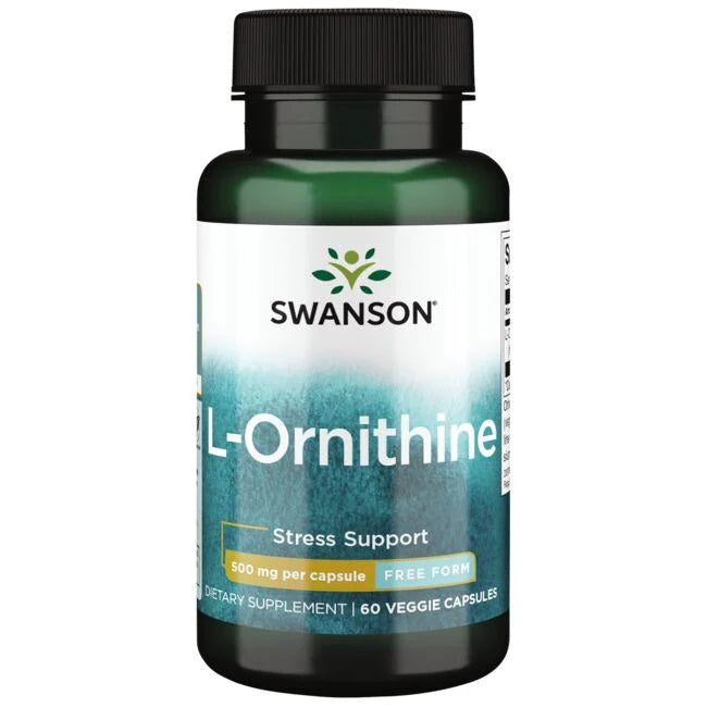 Swanson L-ornitīns, 500 mg – 60 kapsulas