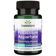 Swanson Kālija aspartāts, 99 mg – 60 kapsulas