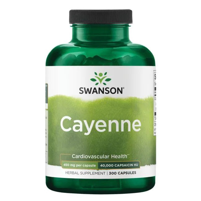 Swanson Kajēnas pipari, 450 mg – 300 kapsulas