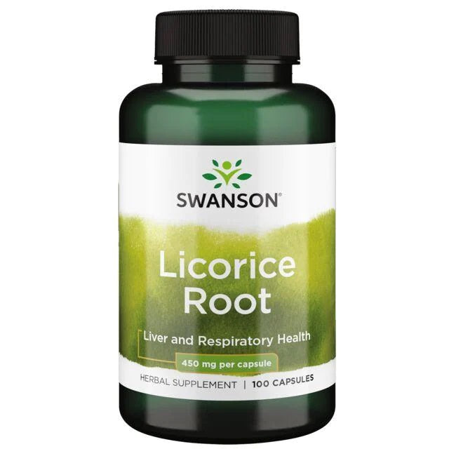 Swanson lakricas sakne, 450 mg – 100 kapsulas