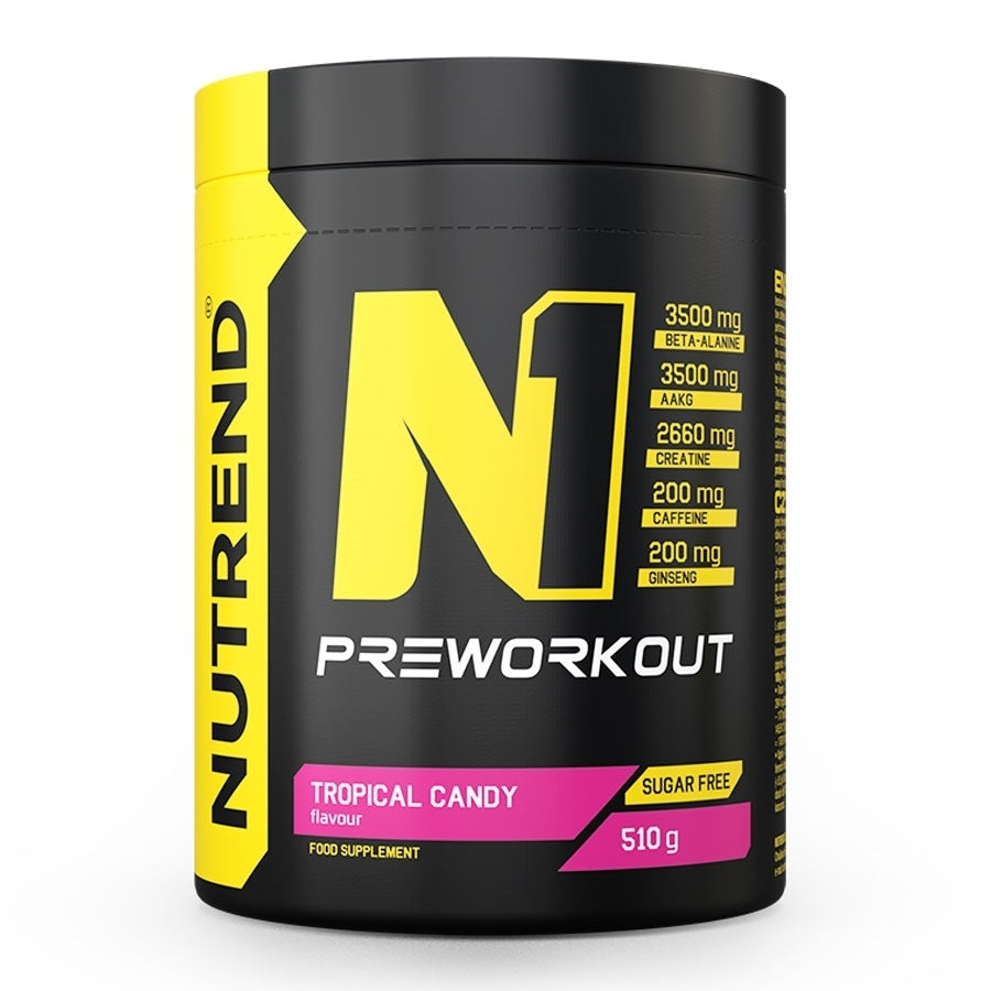 Nutrend N1 pirms treniņa, tropiskās konfektes – 510 g