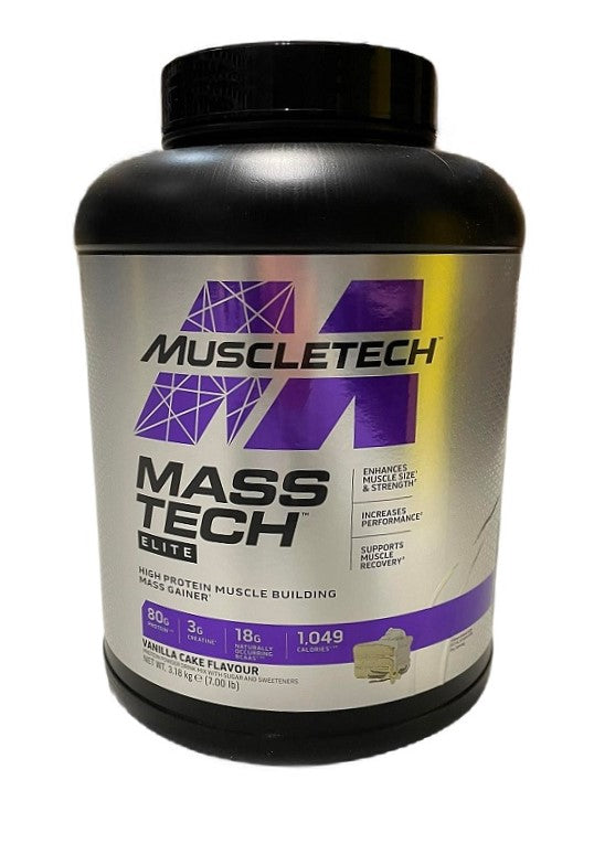 MuscleTech Mass-Tech Elite, vaniļas kūka – 3180 g