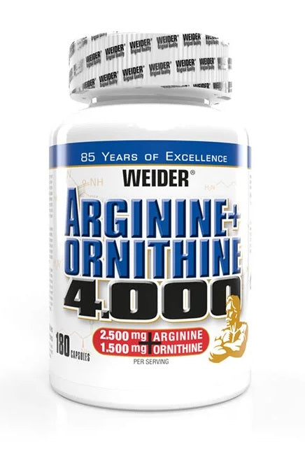 Weider arginīns + ornitīns 4000 - 180 kaps.