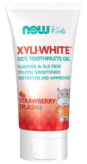 NOW Foods XyliWhite Kids, zemeņu garšas čipsiņi - 85 g
