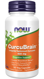 NOW Foods CurcuBrain, 400 mg – 50 kapsulas