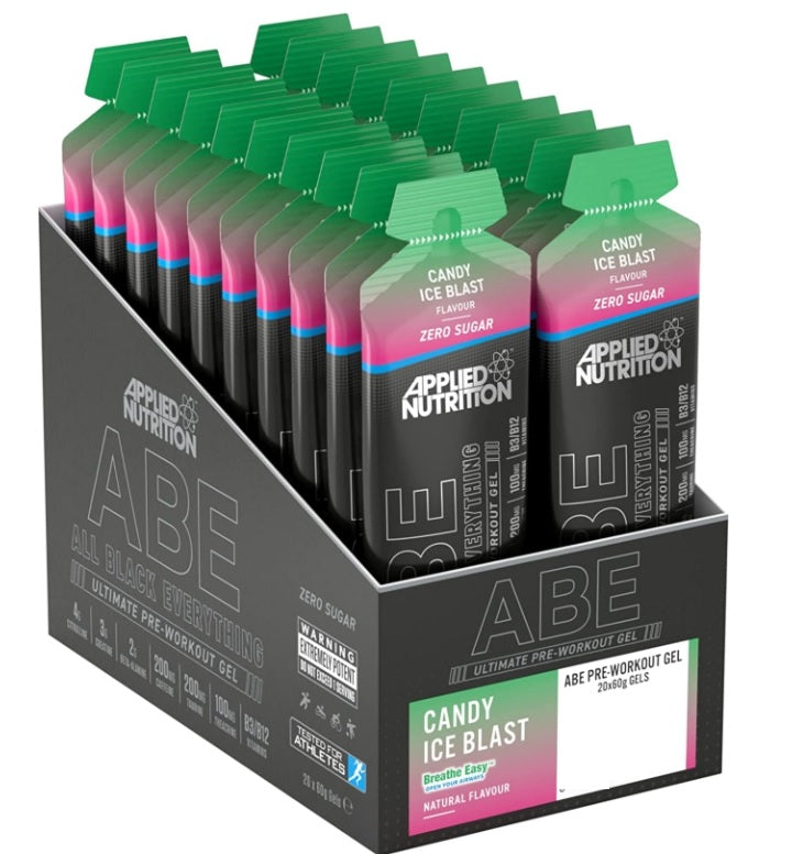 Applied Nutrition ABE – All Black Everything želeja, saldējuma konfektes garša – 20 x 60 g