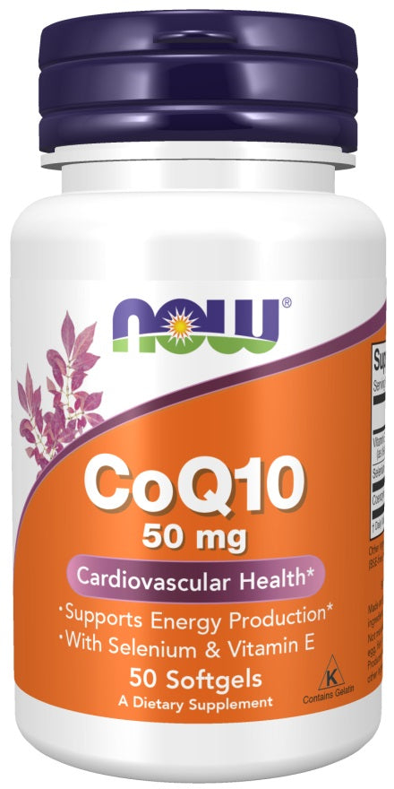 Produkto nuotrauka: NOW Foods CoQ10 with Selenium & Vitamin E, 50mg - 50 minkštųjų kapsulių