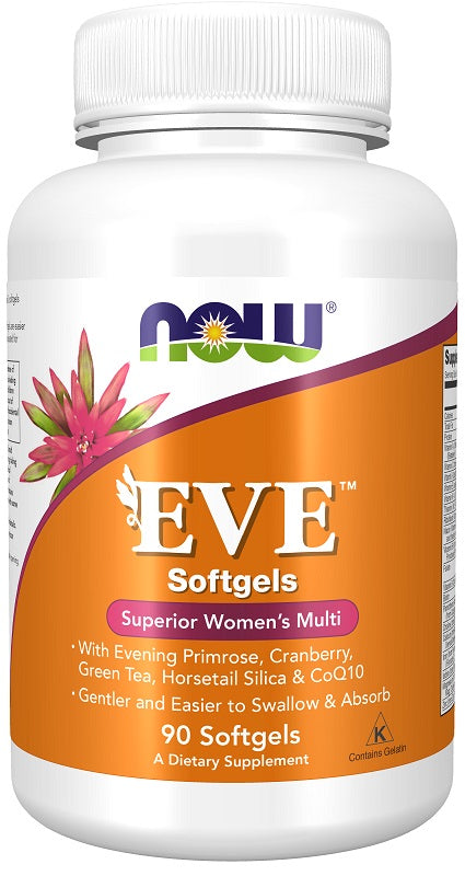 NOW Foods Eve Superior multivitamīnu komplekss sievietēm – 90 kapsulas