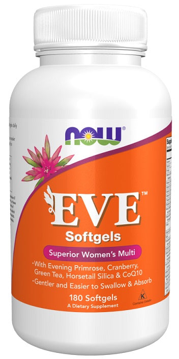 NOW Foods Eve Superior multivitamīnu komplekss sievietēm – 180 kapsulas