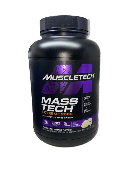 MuscleTech Mass-Tech Extreme 2000 vaniļas piena kokteilis – 2720 g