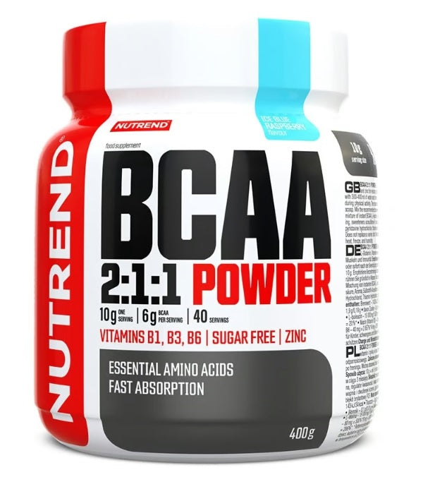 Nutrend BCAA 2:1:1 pulveris, ledainītes melleņu - 400 g