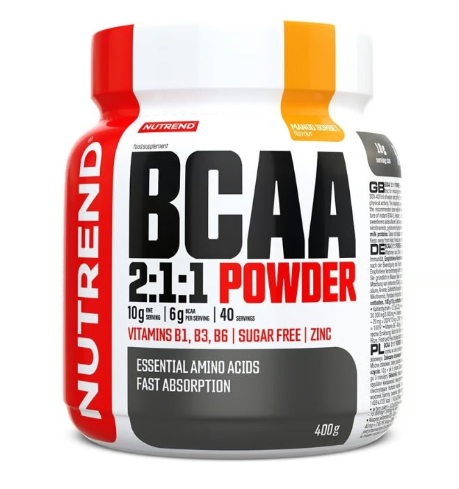 Nutrend BCAA 2:1:1 pulveris, mango šerbets - 400 g