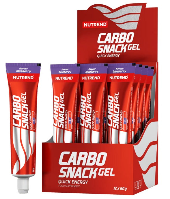 Nutrend Carbosnack tūbiņa, melleņu garša – 12 x 50 g