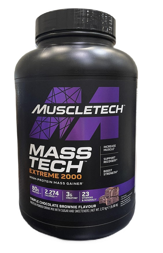 MuscleTech Mass - Tech Extreme 2000, trīskāršās šokolādes cepums – 2720 g