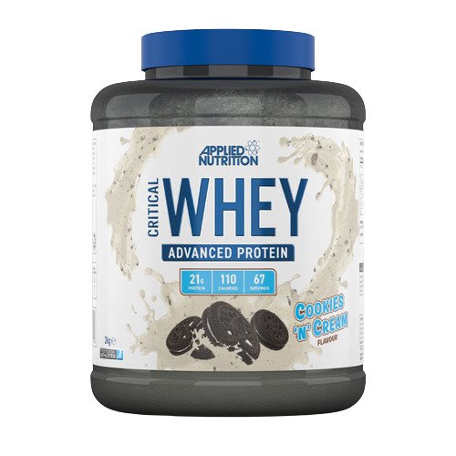 Applied Nutrition Critical Whey sūkalu proteīna pulveris, cepumi un krējums – 2000 g