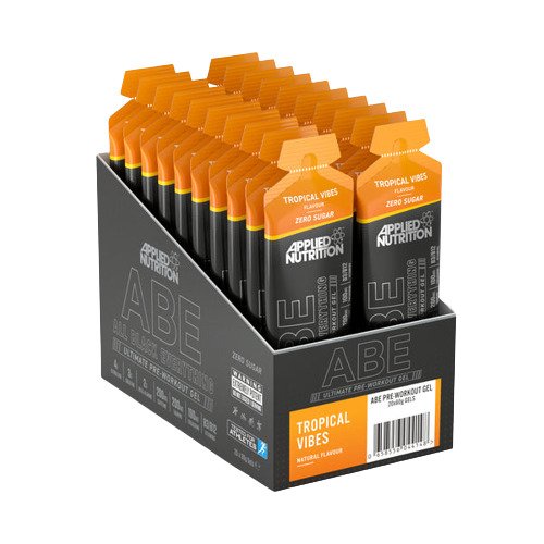 Applied Nutrition ABE – All Black Everything želeja, tropiskās vibrācijas – 20 x 60 g