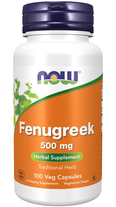 NOW Foods grieķu sierāboliņš, 500 mg – 100 kapsulas