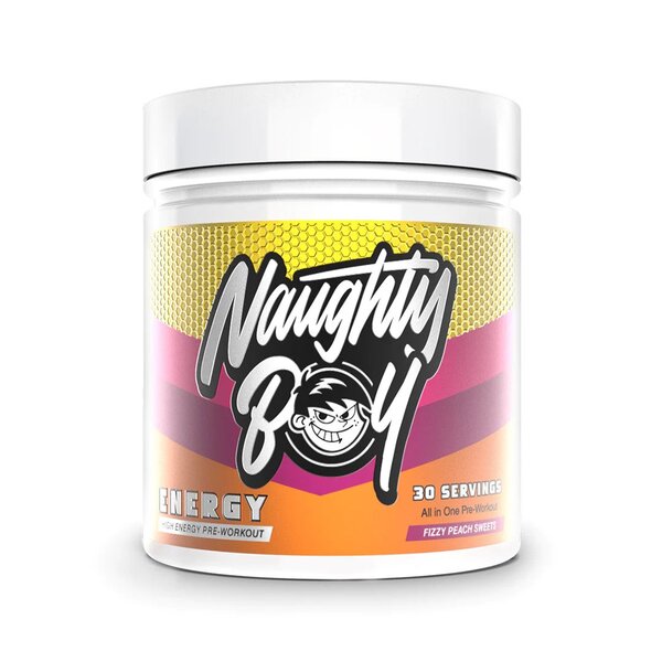 Naughty Boy Energy putojošie persiku saldumi – 390 g