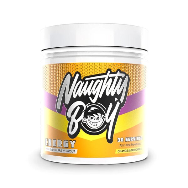 Naughty Boy enerģijas dzēriens ar apelsīniem un pasiflorām – 390 g