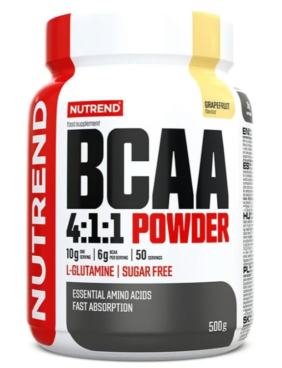 Nutrend BCAA 4:1:1 pulveris, greipfrūtu garša - 500 g