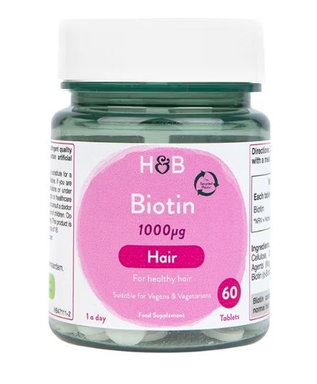 Holland & Barrett biotīns, 1000 mcg – 60 tabletes