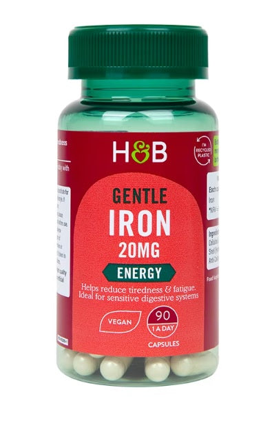 Holland & Barrett dzelzs, 20 mg – 90 kapsulas