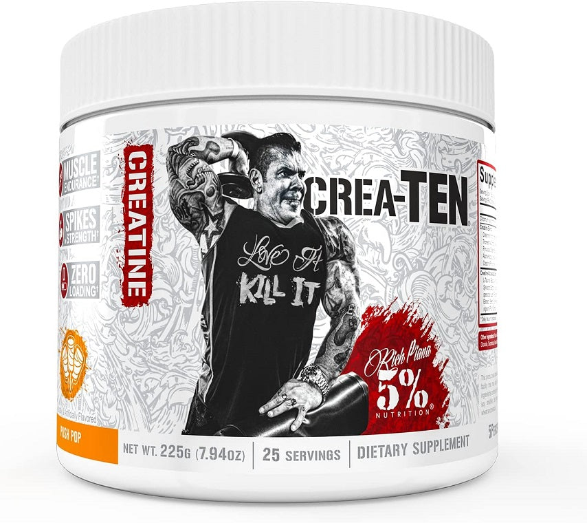 5% Nutrition uztura Crea - TEN – leģendārā sērija, Push Pop – 225 g