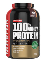 Nutrend 100% sūkalu olbaltumvielu pulveris, šokolādes un lazdu riekstu garša – 2250 g