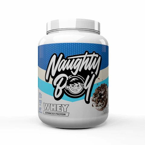 Naughty Boy Advanced sūkalu, cepumu un krējuma garšas pulveris – 2010 g