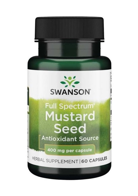 Swanson plaša spektra sinepju sēklas, 400 mg – 60 kapsulas
