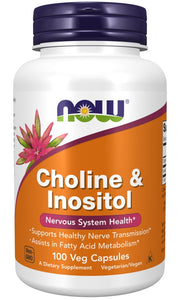 Produkto nuotrauka: NOW Foods Choline and Inositol - 100 kapsulių