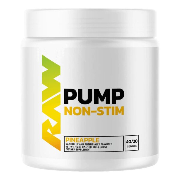 Raw Nutrition Pump nestimulējošs dzēriens ar zemeņu limonādi – 480 g
