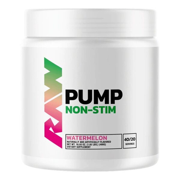 Raw Nutrition Pump nestimulējošs magnijs, arbūzu garša – 480 g