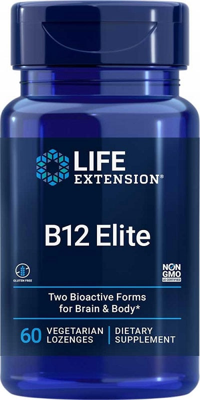Life Extension B12 Elite – 60 veģetāras pastilas