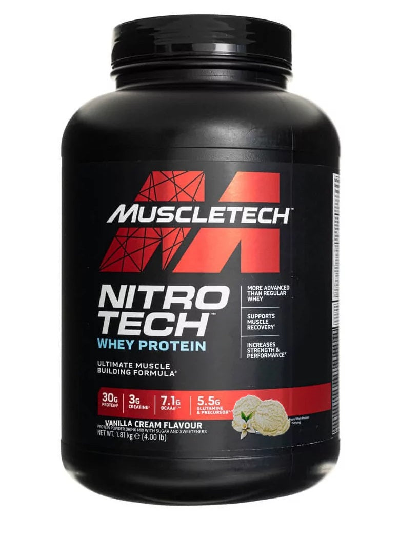 MuscleTech Nitro-Tech, vaniļas krēms – 1810 g