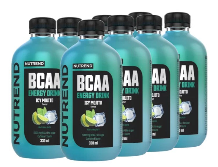 Nutrend BCAA enerģijas dzēriens, Ice Mojito – 8 x 330 ml.