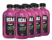 Nutrend BCAA enerģijas dzēriens, kazeņu garša – 8 x 330 ml.