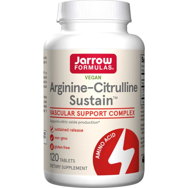 Jarrow Formulas Arginīns-Citrulīns Sustain - 120 tabletes