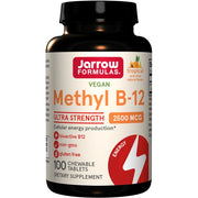 Jarrow Formulas Methyl B - 12, 2500mcg (tropiskās garšas) - 100 košļājamās tabletes