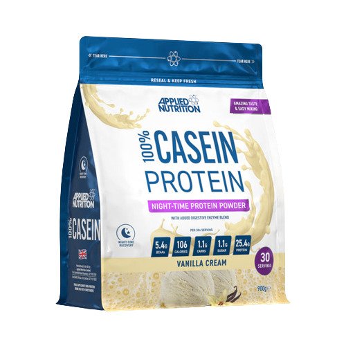 Applied Nutrition 100 % kazeīna olbaltumvielas ar vaniļas krēma garšu – 900 g